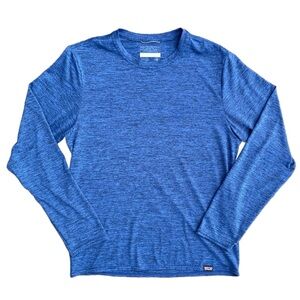 Patagonia Heathered Blue Long Sleeve Activewear Top XS